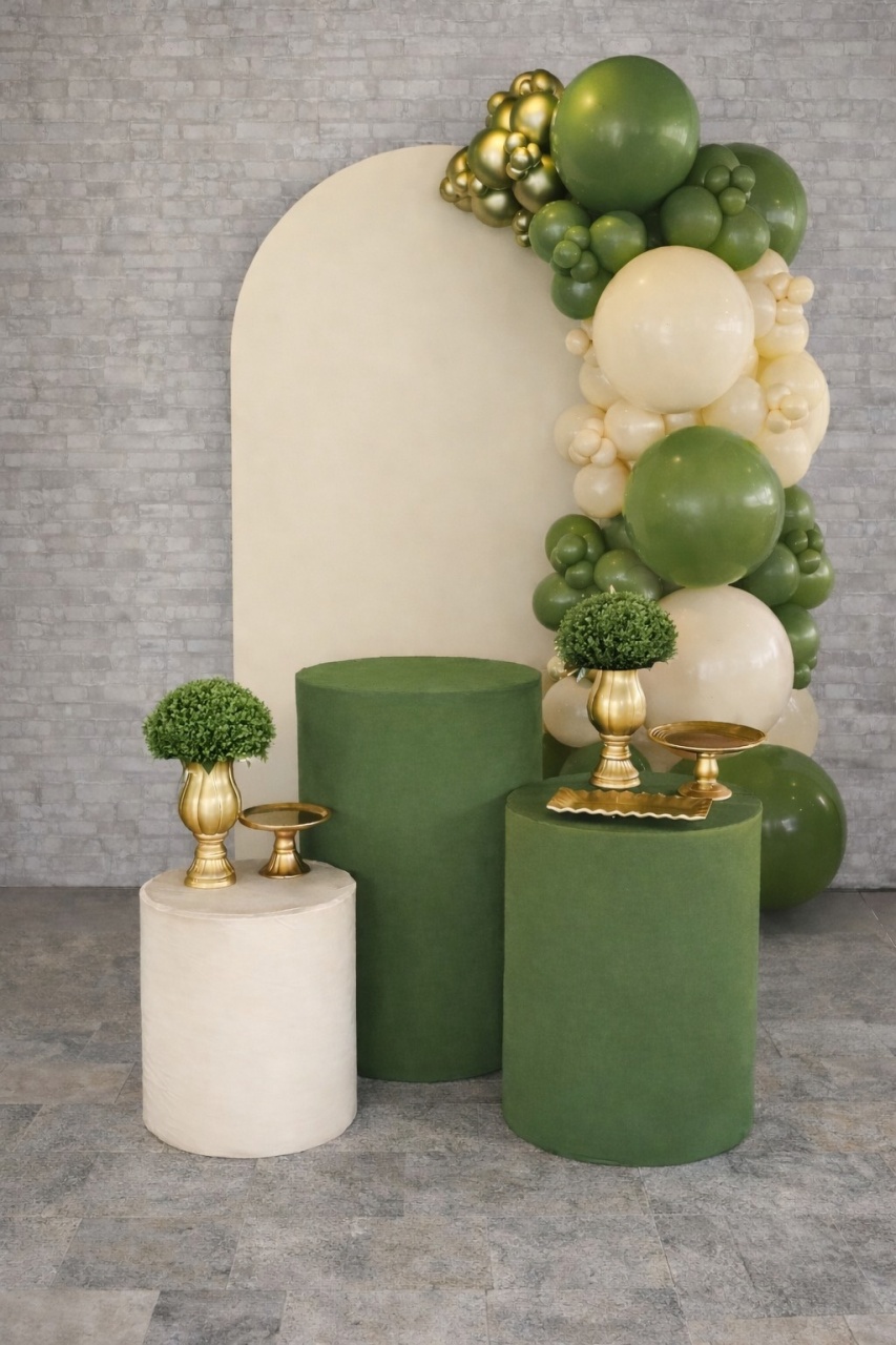 Kit Romano Plus Bege/Oliva - Up Festas 