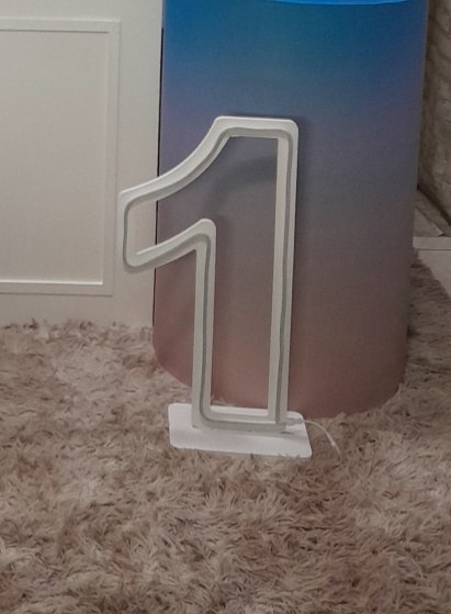 Número " 1 " Mdf 60Cm - Up Festas 