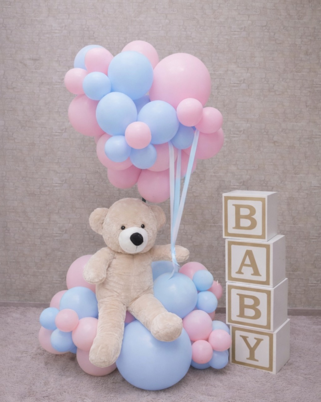 Urso Baloeiro Premium 🩵🩷 Revelar A/R - Up Festas 