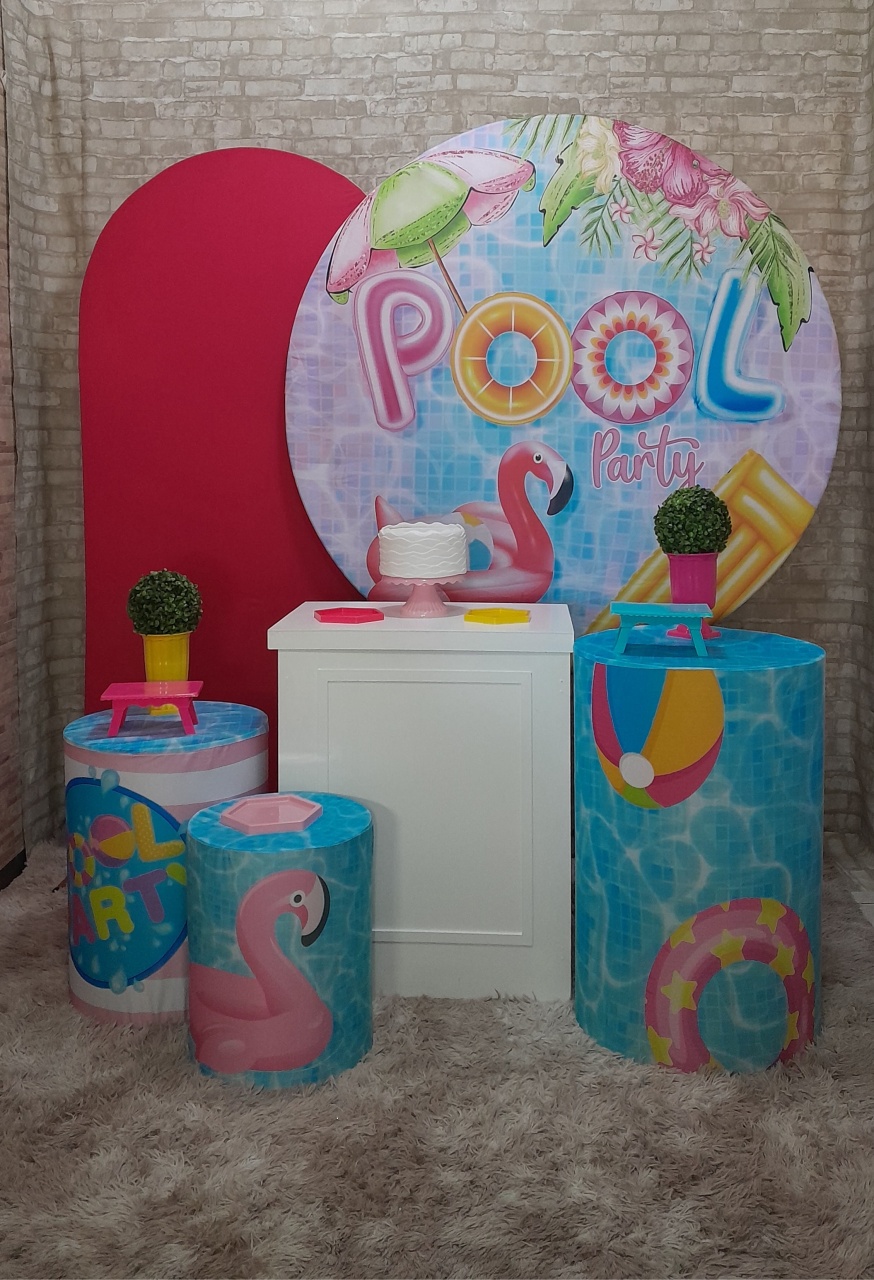 Kit Ouro Pool Party  - Up Festas 