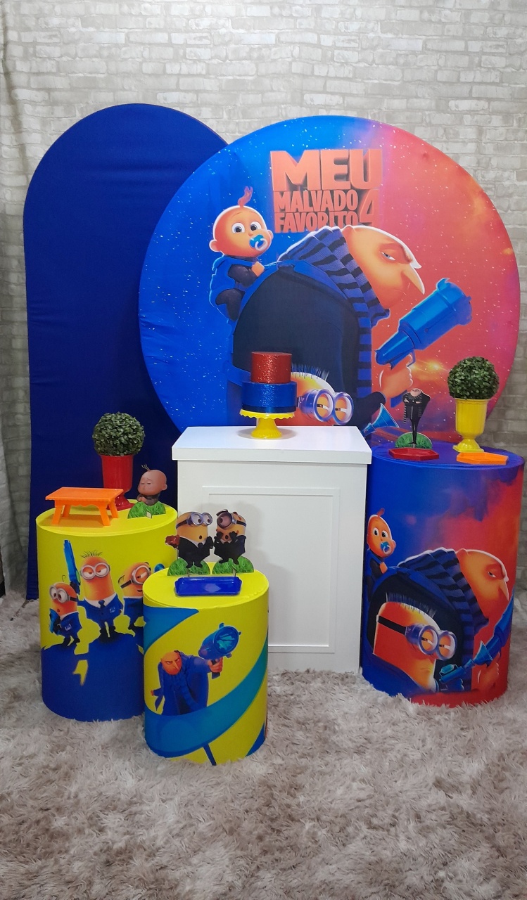 Minions Gru Kit Ouro - Up Festas 