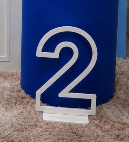 Número "2" Mdf 60Cm - Up Festas 