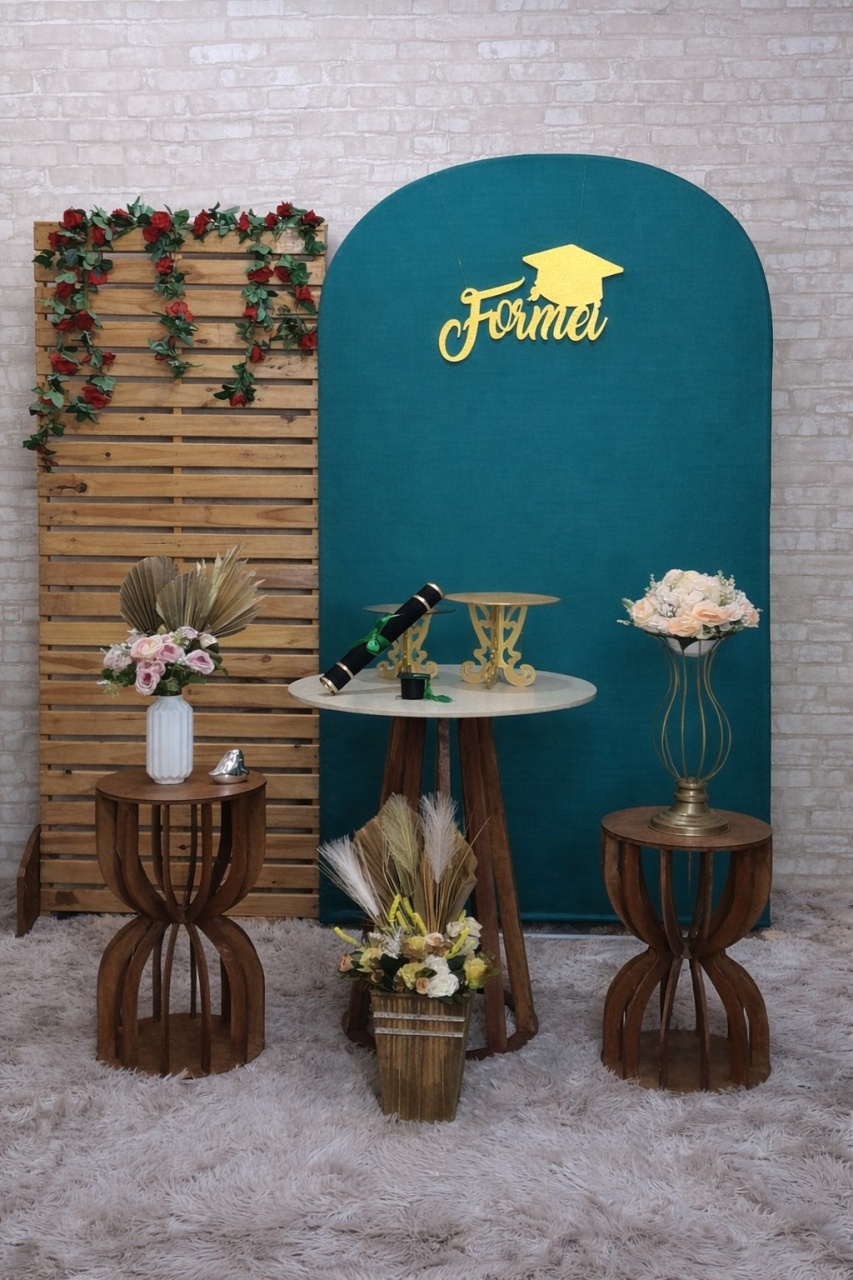 Formatura Kit Diamante Verde Escuro  - Up Festas 