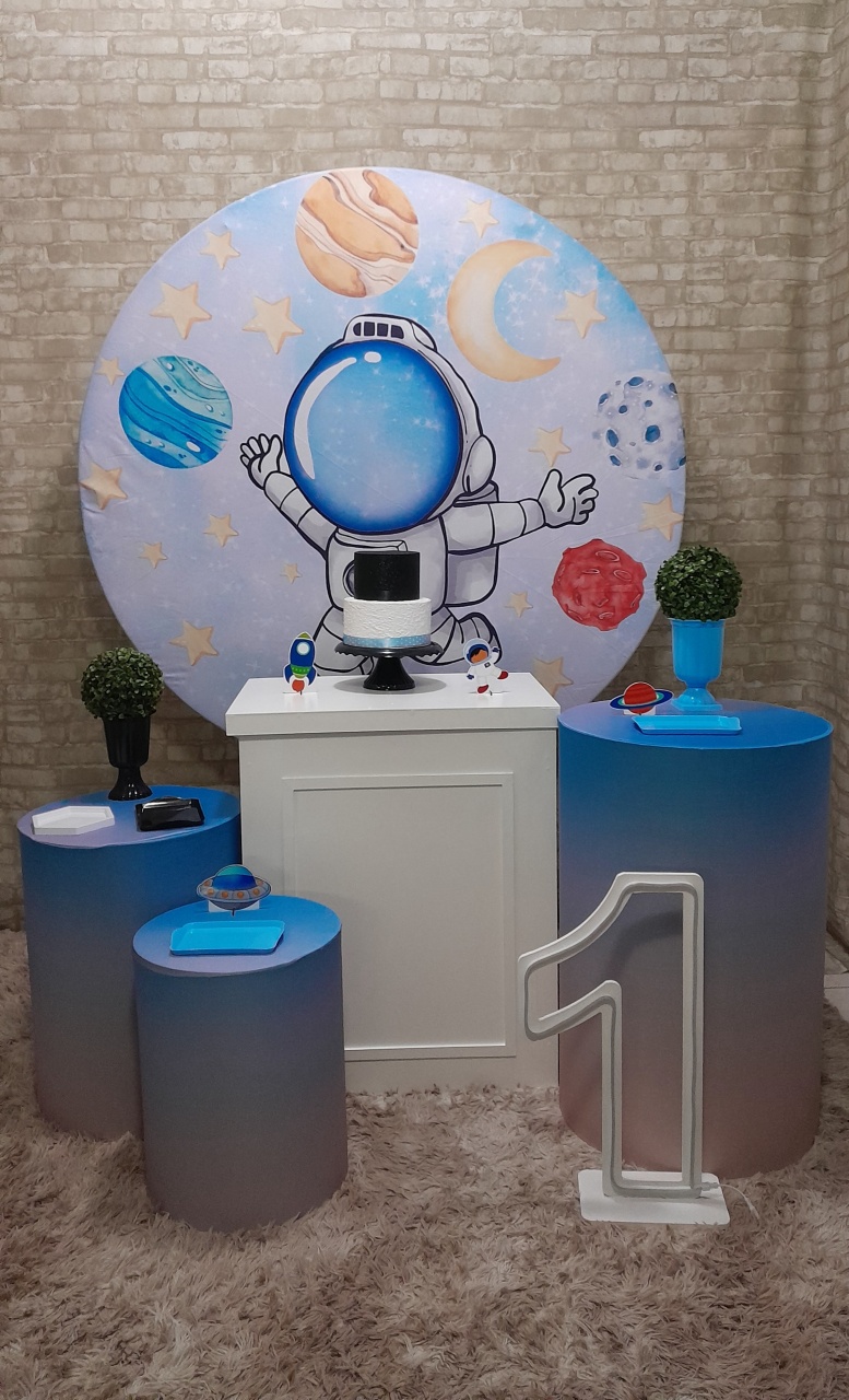 Astronauta Kit Prata - Up Festas 