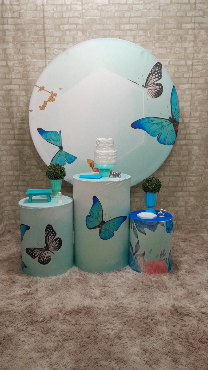 Borboleta Azul Kit Slim  - Up Festas 