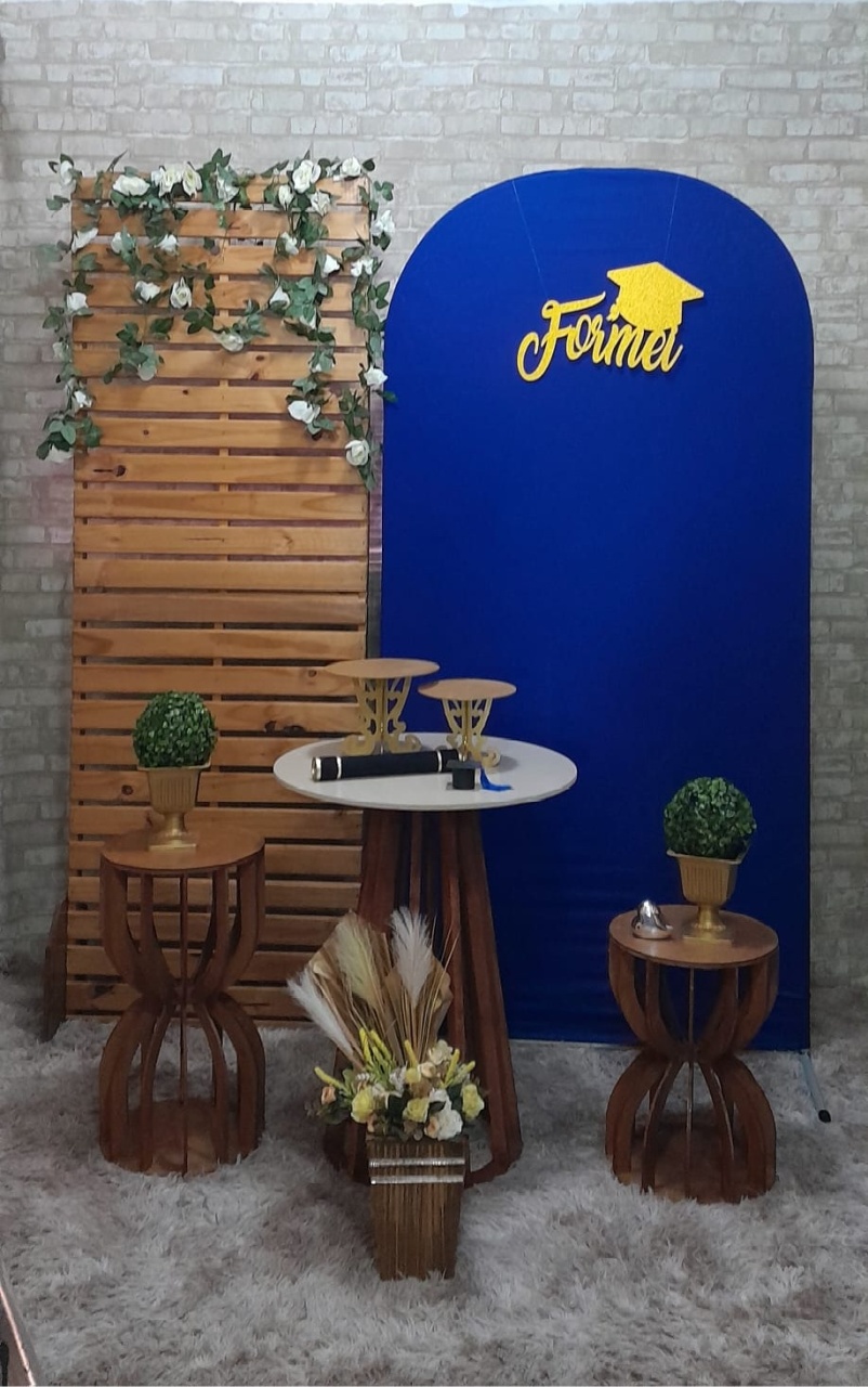 Formatura Kit Diamante Azul Royal  - Up Festas 