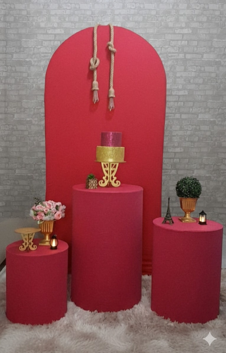 Kit Romano Rosa Pink - Up Festas 