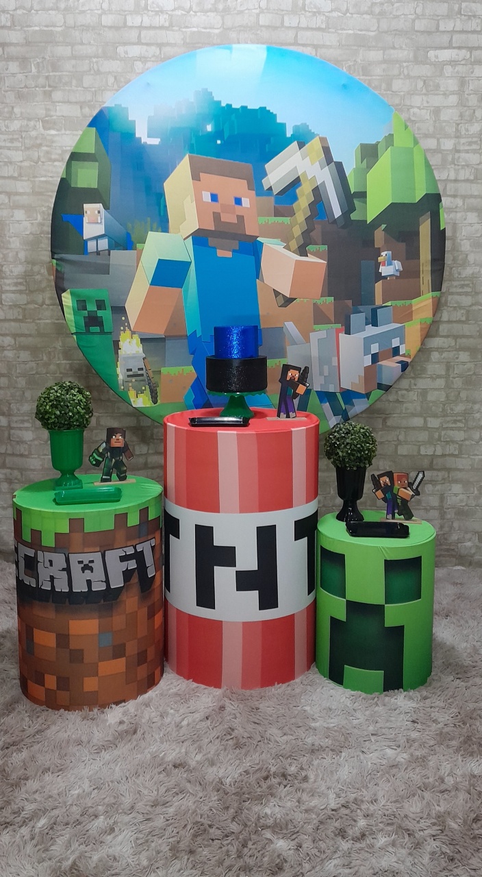Minecraft Kit Slim  - Up Festas 