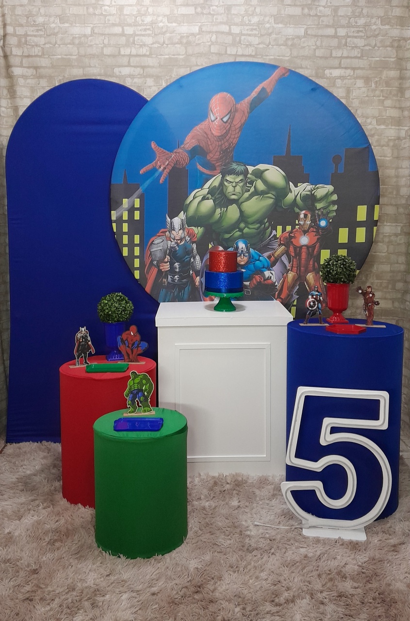 Vingadores Kit Ouro + N° - Up Festas 