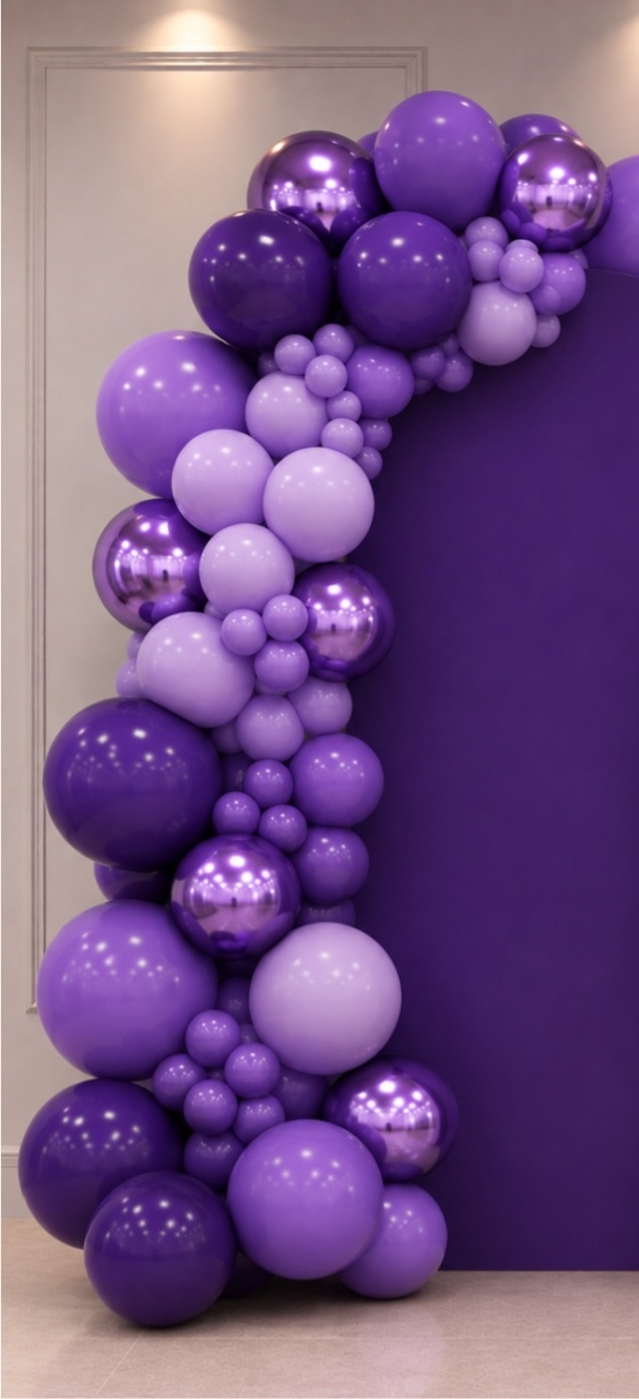 Arco de Balão Desconstruído Látex/Metalizado - Up Festas 