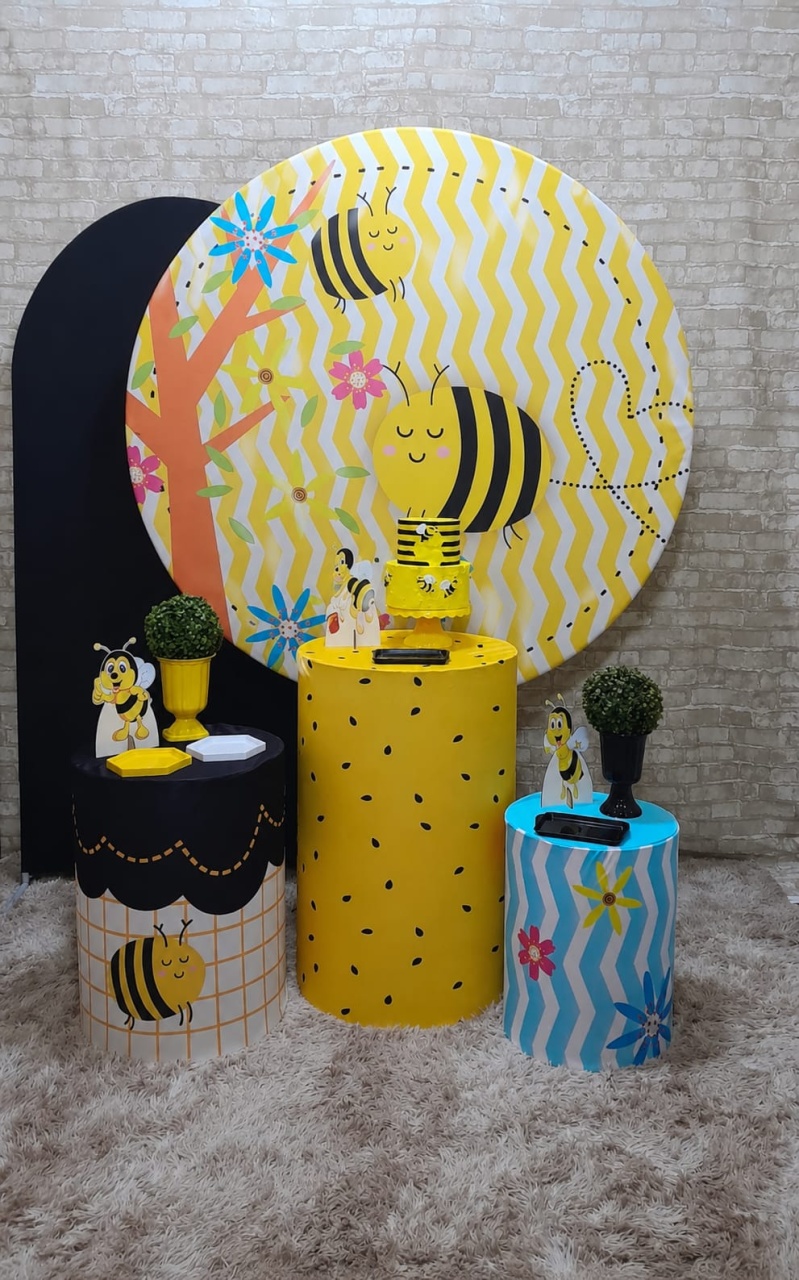 Abelhinha Slim C/ Painel Lateral - Up Festas 