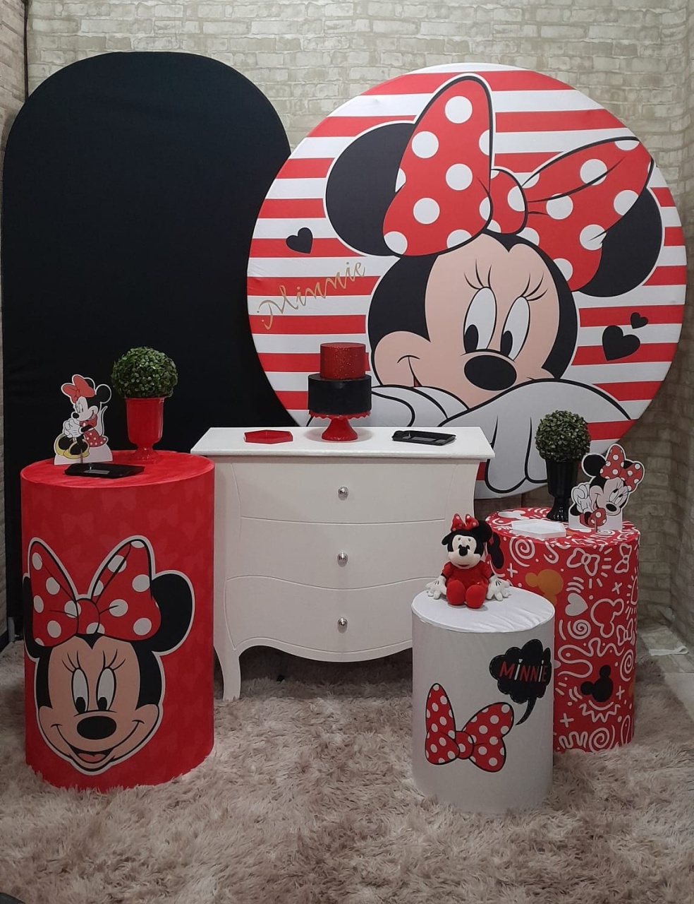Minnie Vermelha Kit Ouro  - Up Festas 