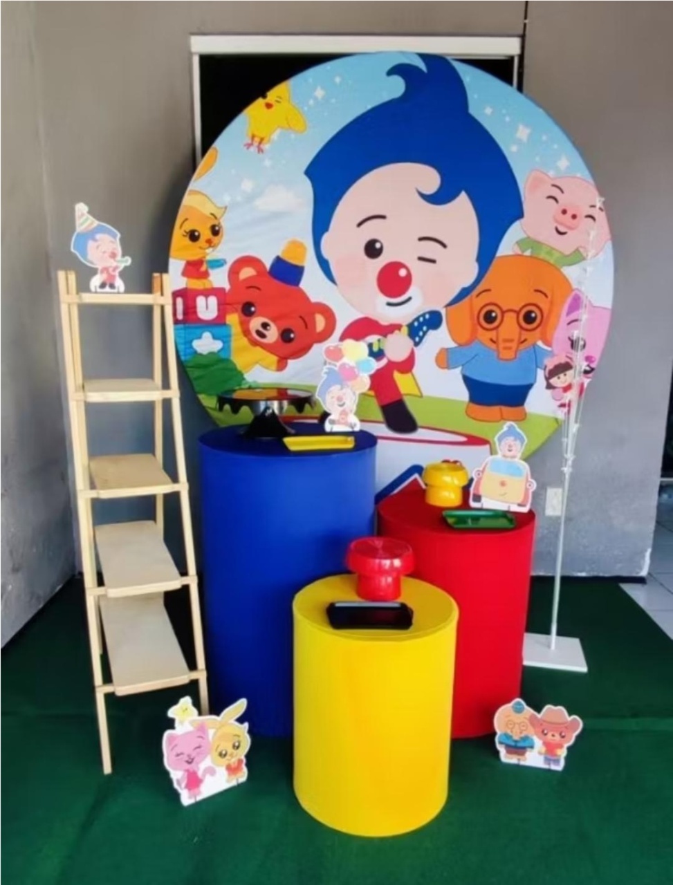 Kit Slim Palhaço Plim Plim Azul(Heróis Do 🤎) - Up Festas 