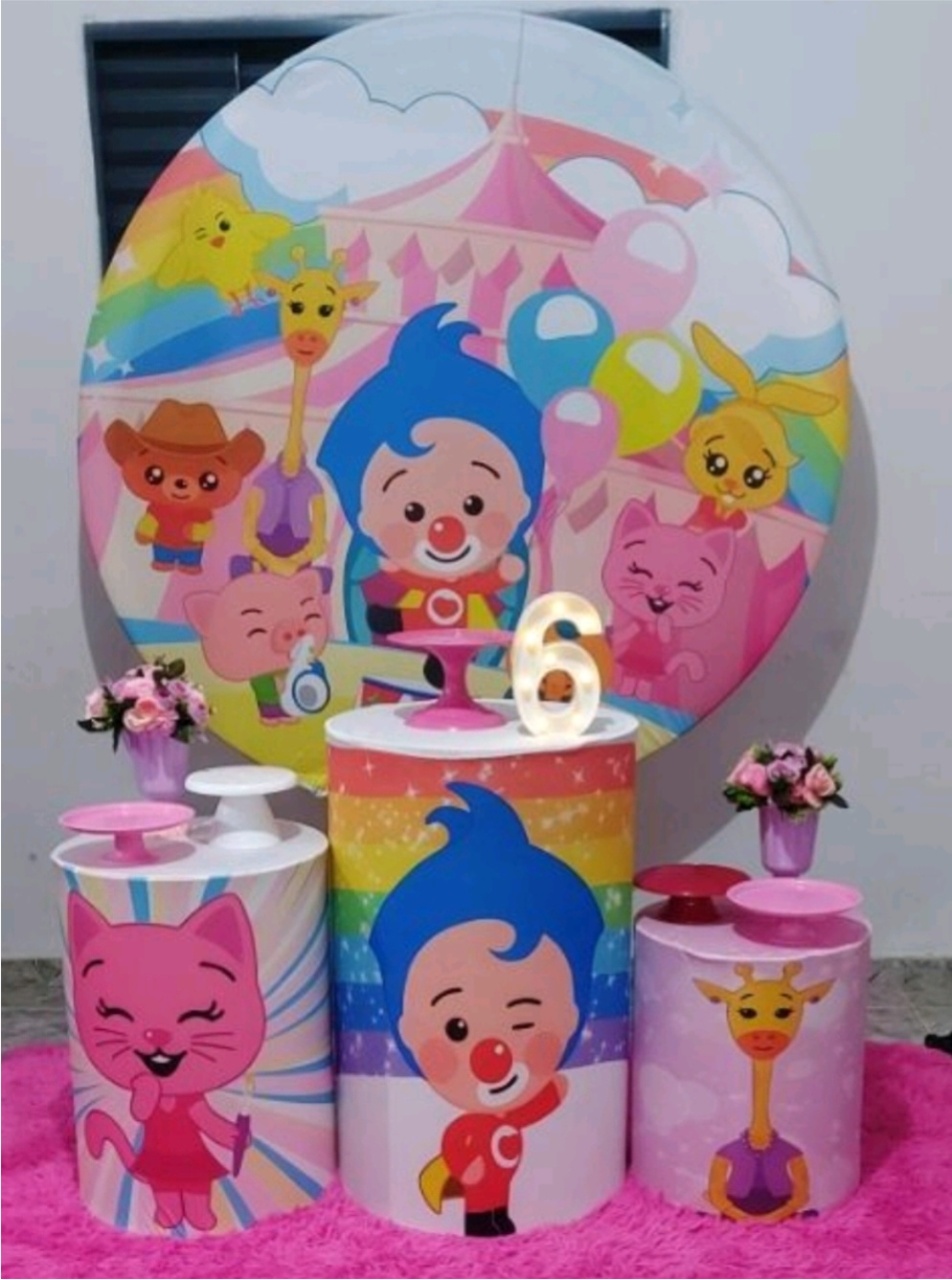 Kit Slim Palhaço Plim Plim Rosa(Heróis Do 🤎) - Up Festas 