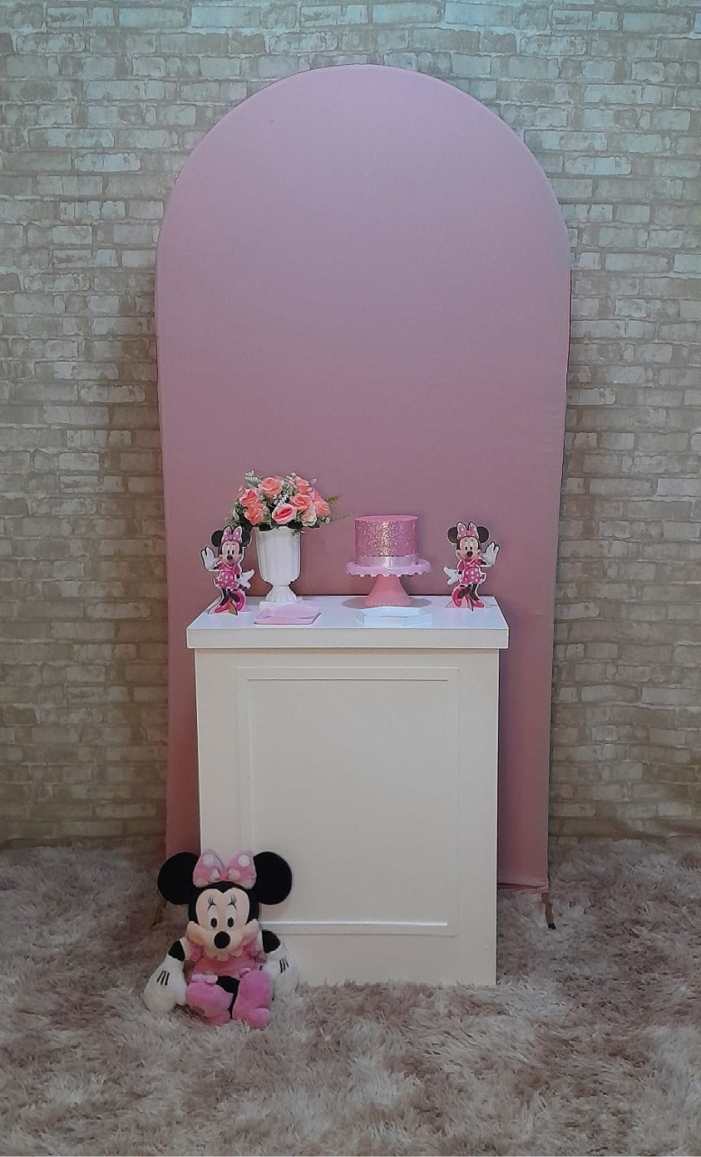 Minnie Rosa Kit Parabéns  - Up Festas 