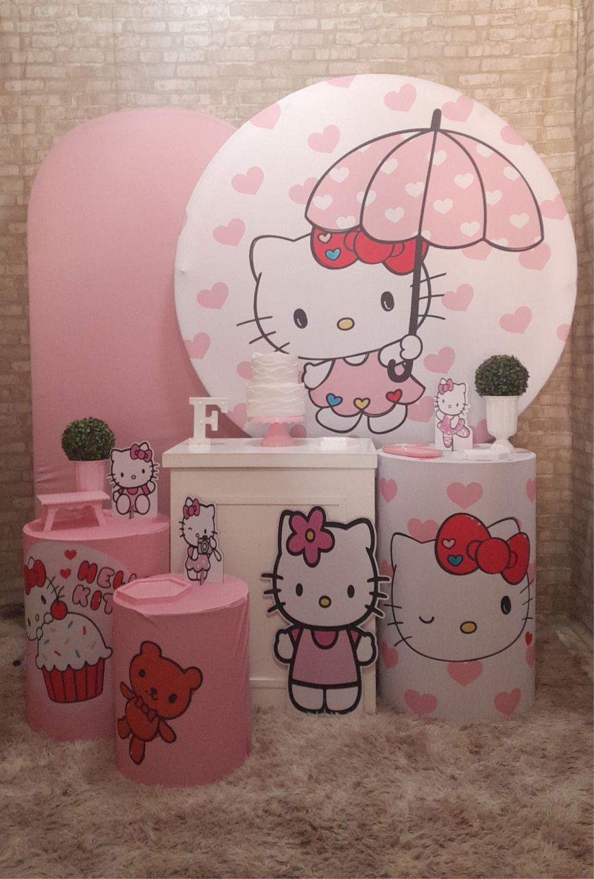 Hello Kitty Kit Ouro - Up Festas 