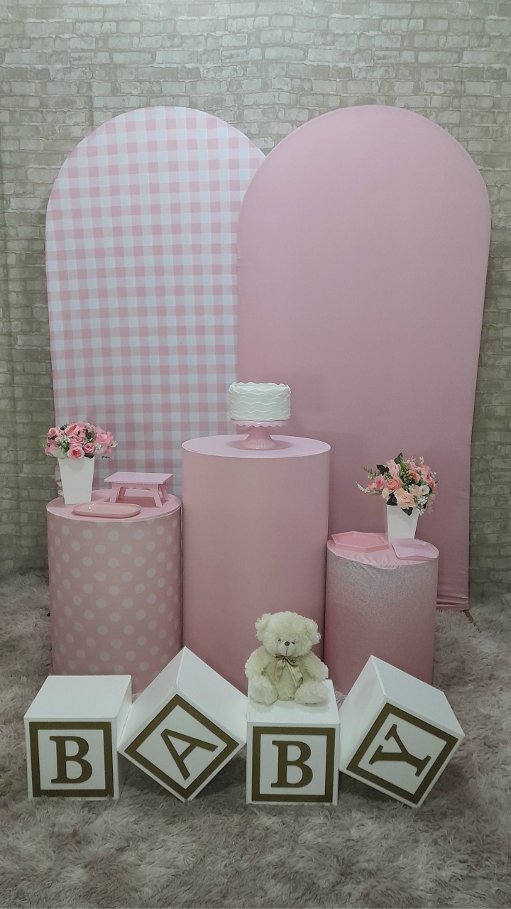 Chá de Fraldas 🎀 Composê 01 - Up Festas 