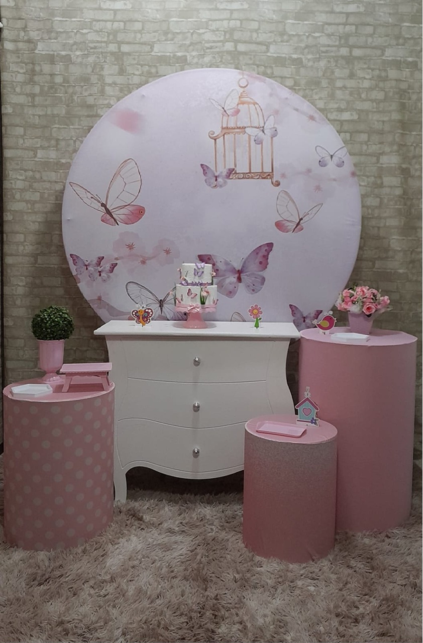Jardim das Borboletas Kit Prata - Up Festas 