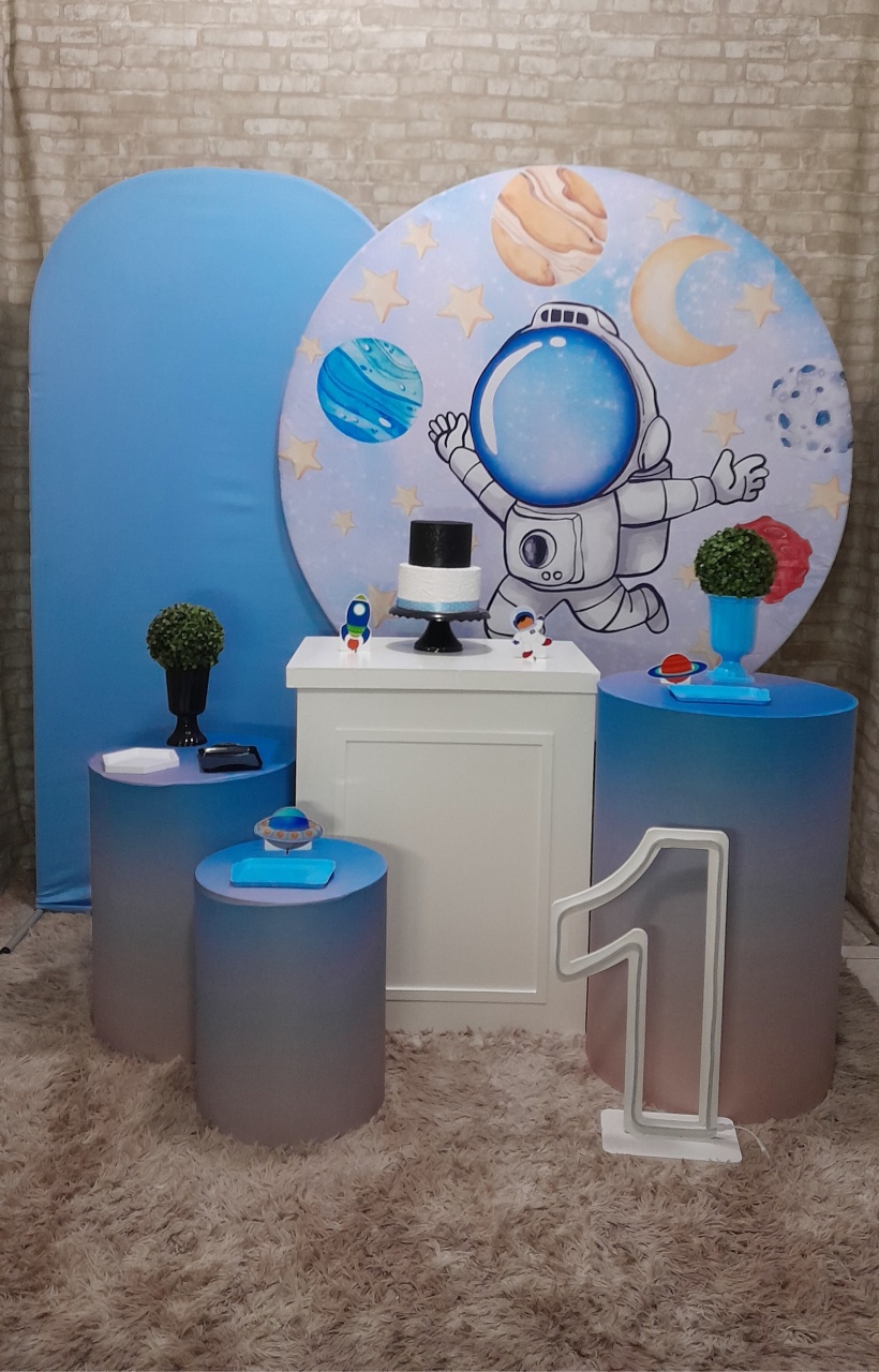 Astronauta Kit Ouro C/ Led - Up Festas 