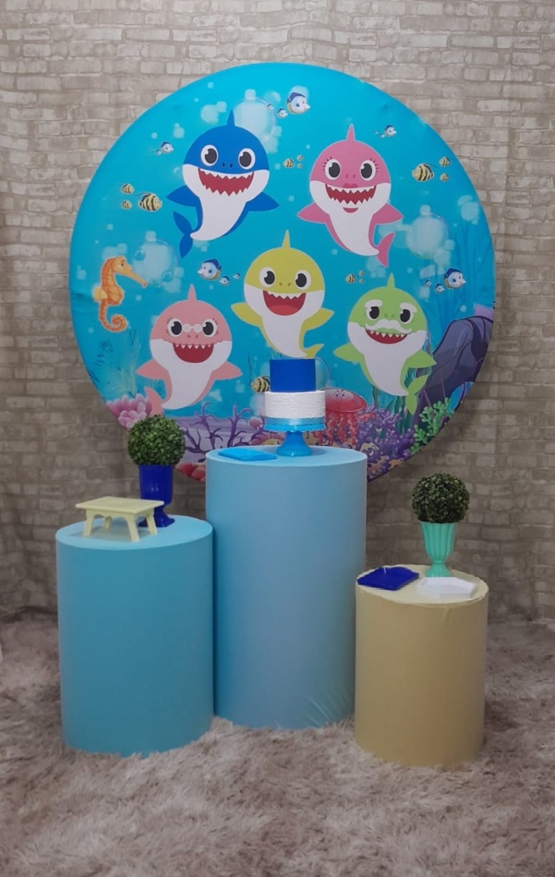 Baby Shark Kit Slim Azul - Up Festas 