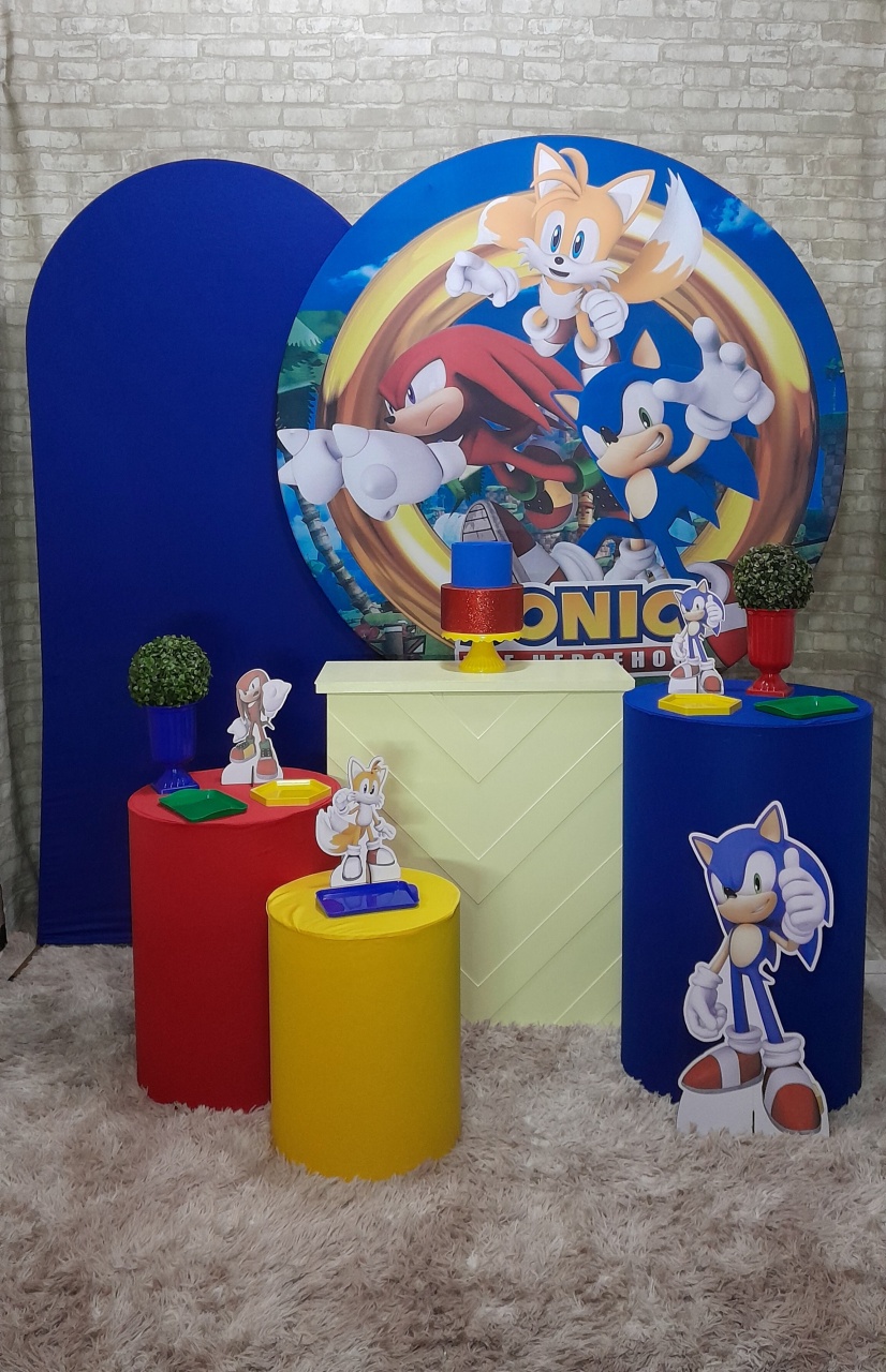 Sonic Prata Kit Ouro (Blue) - Up Festas 