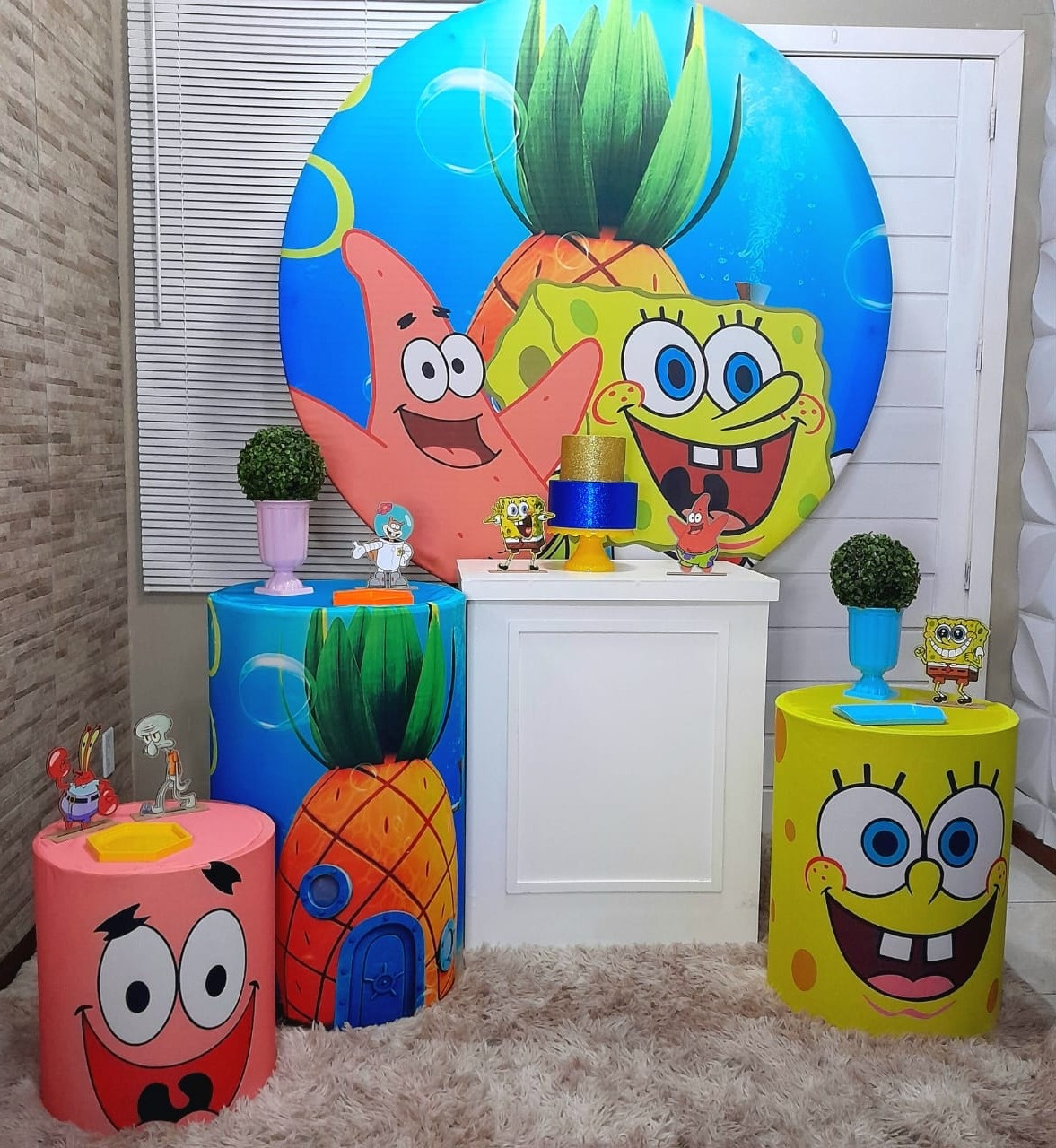 Bob Esponja Kit Prata - Up Festas 