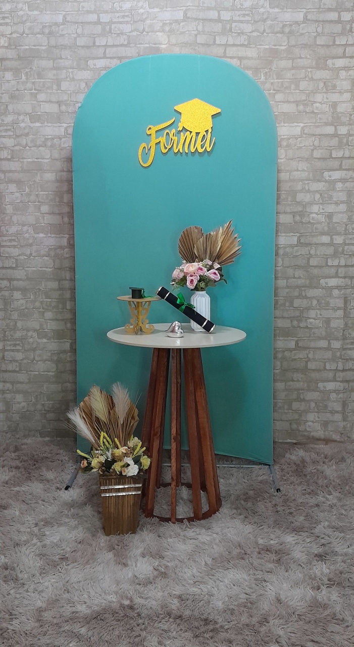 Formatura Verde Chá Mesa Ripada  - Up Festas 