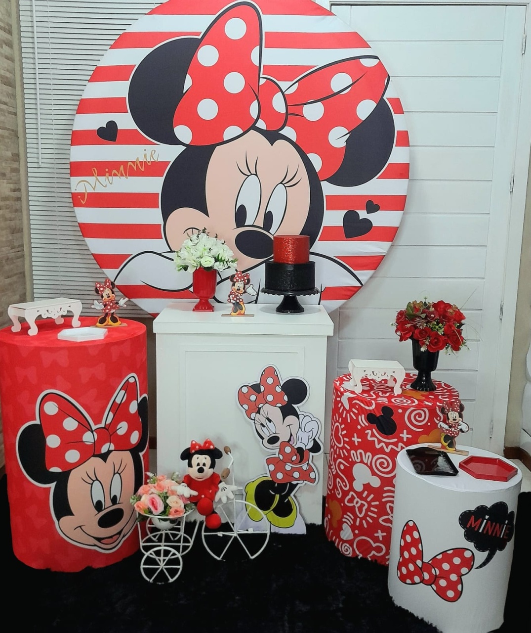 Minnie Vermelha Kit Prata Mais  - Up Festas 
