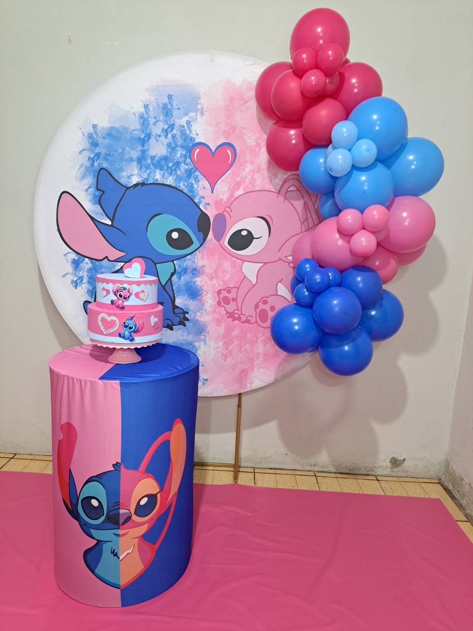 Stitch E Angel 01 - FranciS Decorações