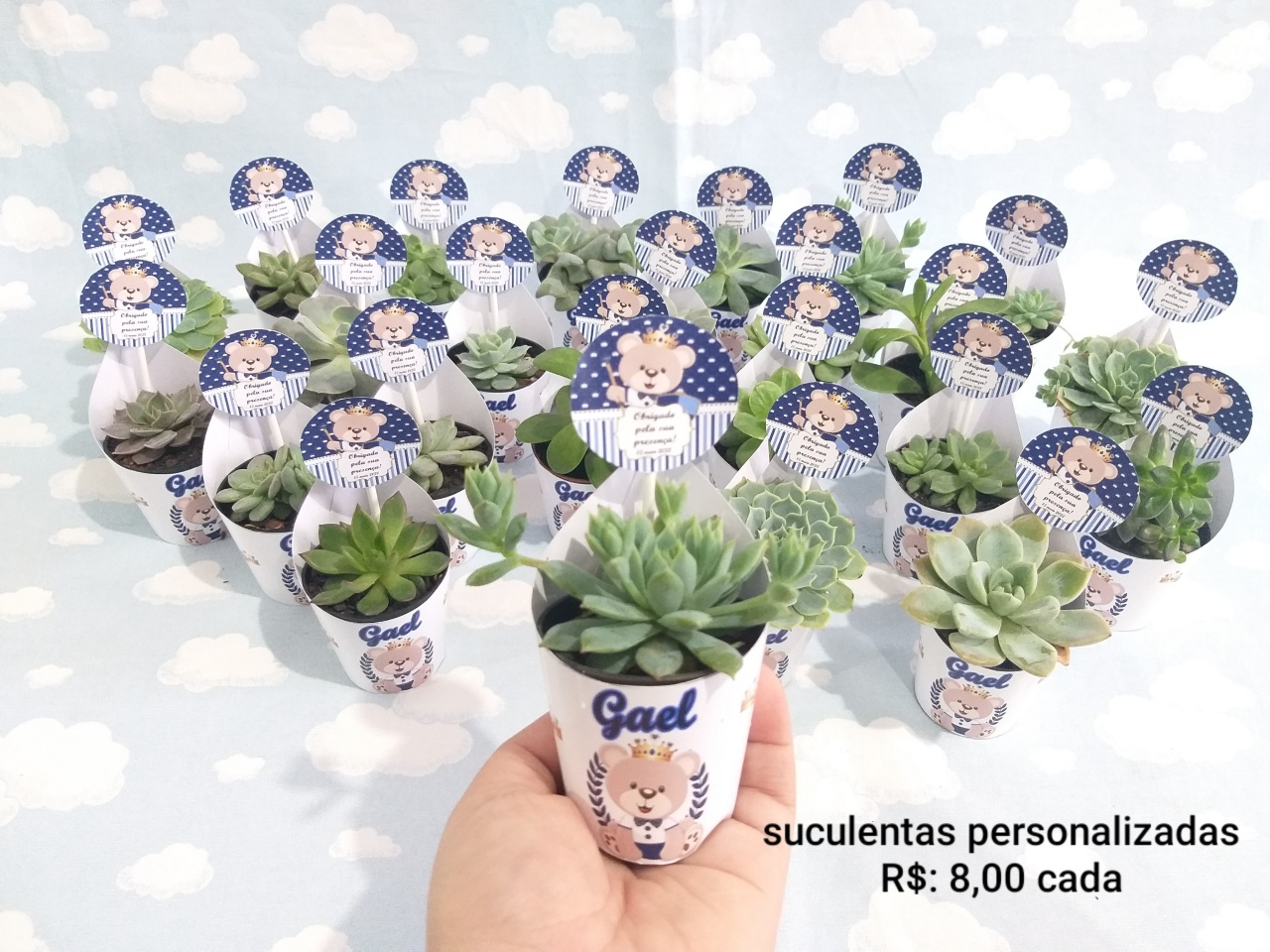 Lembrancinha Suculenta - FranciS Decorações