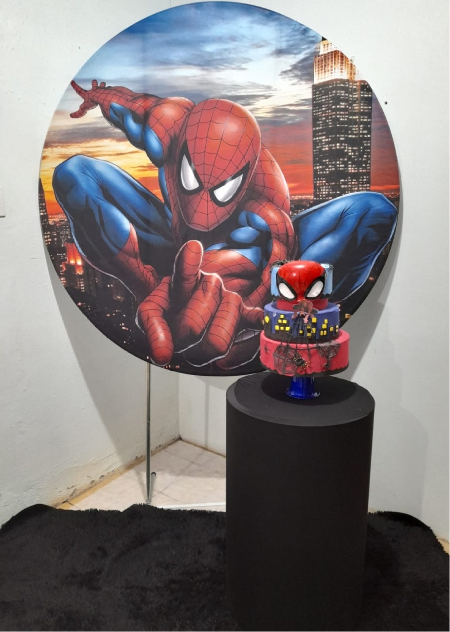 Homem Aranha Redondo01 - FranciS Decorações