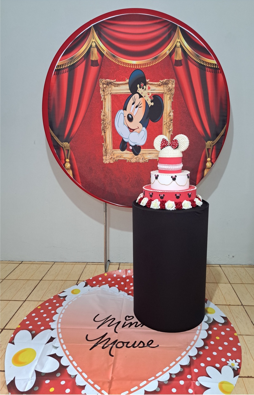 Minnie Vermelho Redondo 01 - FranciS Decorações