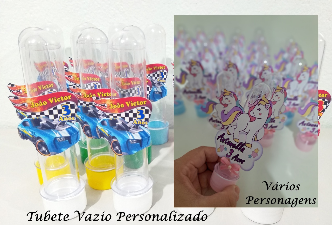 Lembrancinha Tubete Personalizado Vazio - FranciS Decorações