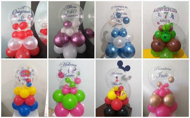 Balão 40Cm Personalizado 3Bases - FranciS Decorações