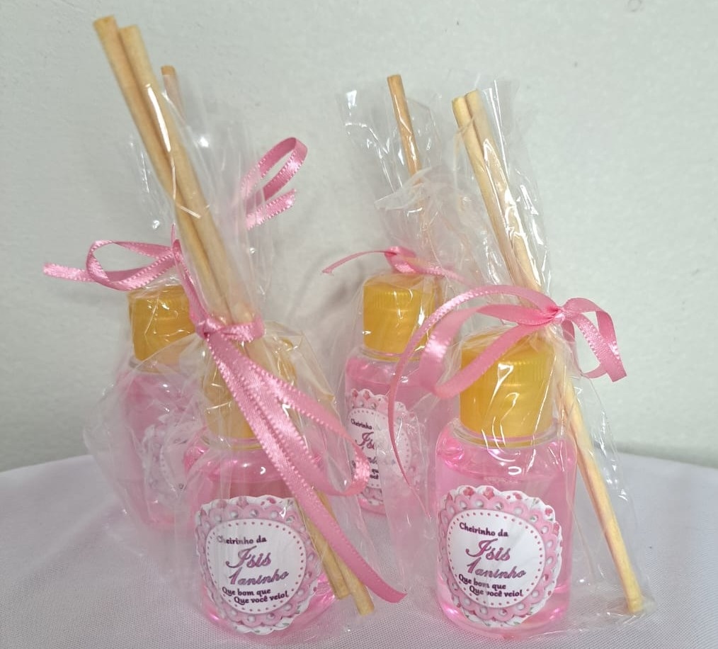 Lembrancinha Mini Difusor Rosa - FranciS Decorações