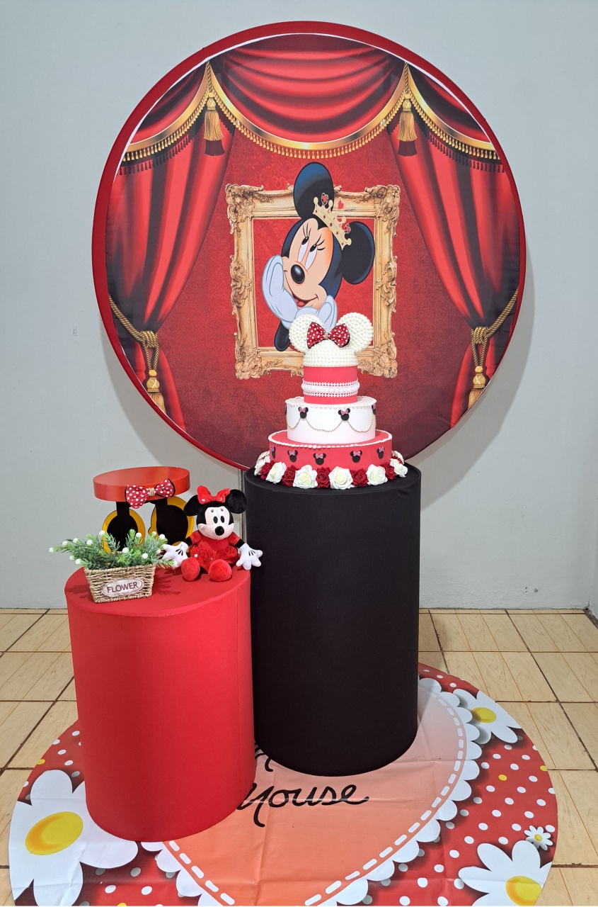 Minnie Vermelho Redondo 02 - FranciS Decorações