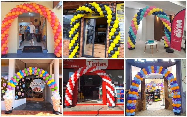 Arco de Balões de Entrada - FranciS Decorações