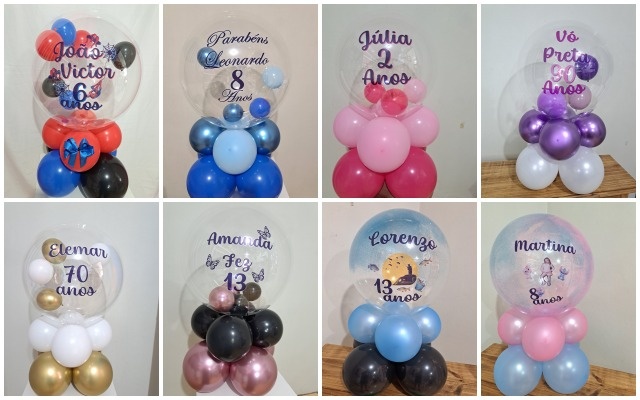 Balão 40Cm Personalizado 2Bases - FranciS Decorações