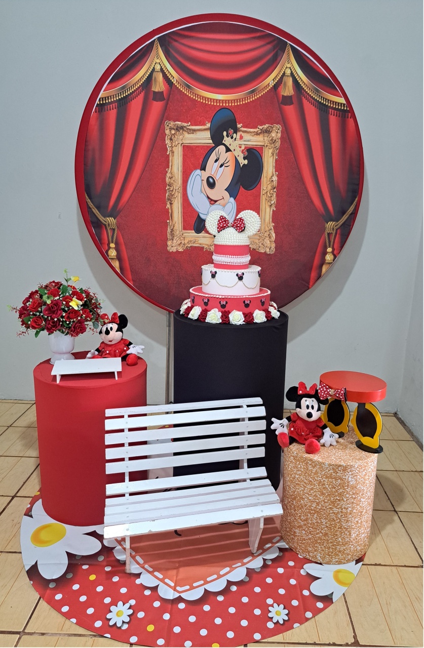 Minnie Vermelho Redondo 04 - FranciS Decorações