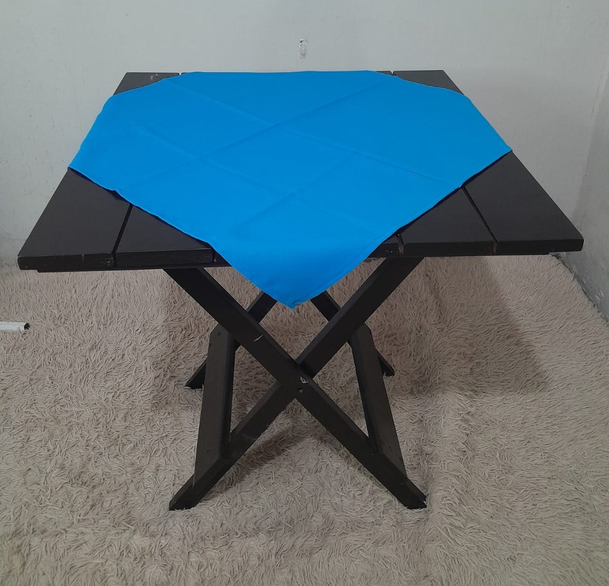 Toalha Azul Celeste 0,70X0,70Cm - FranciS Decorações
