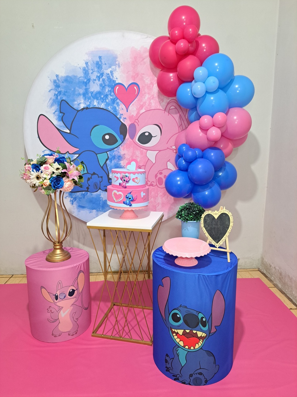 Stitch E Angel 05 - FranciS Decorações