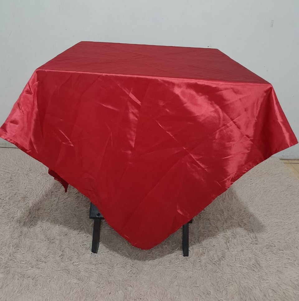 Toalha Vermelho Mais Escuro Cetim 1,5X1,5 - FranciS Decorações