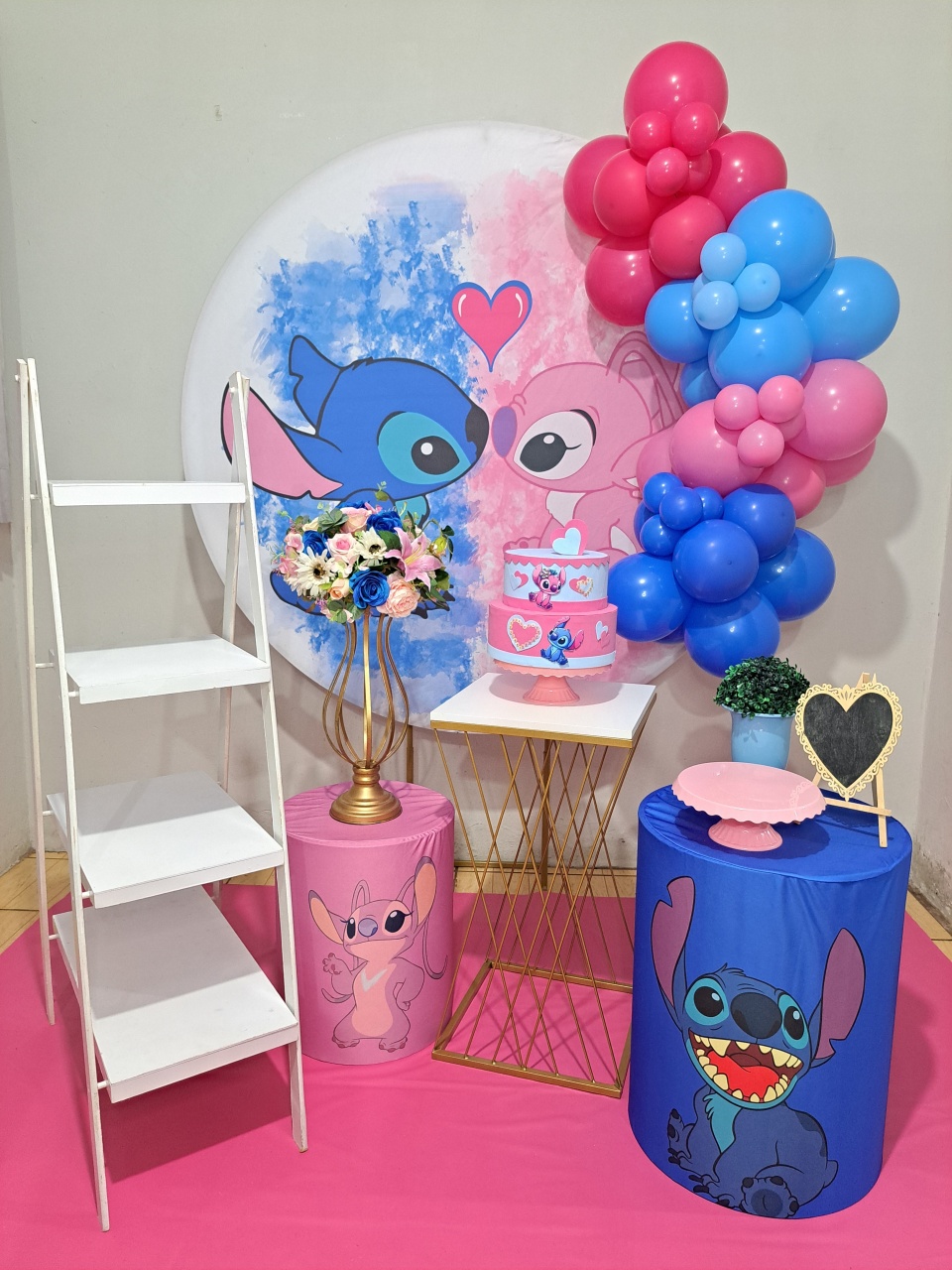 Stitch E Angel 04 - FranciS Decorações