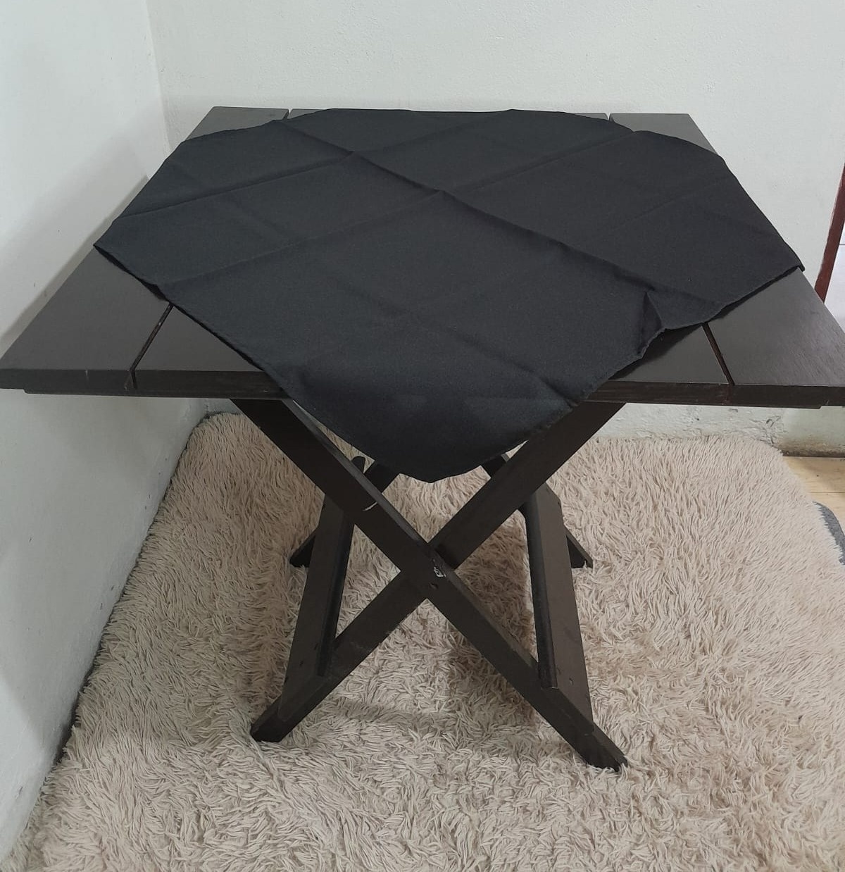 Toalha Preta 0,70X0,70Cm - FranciS Decorações