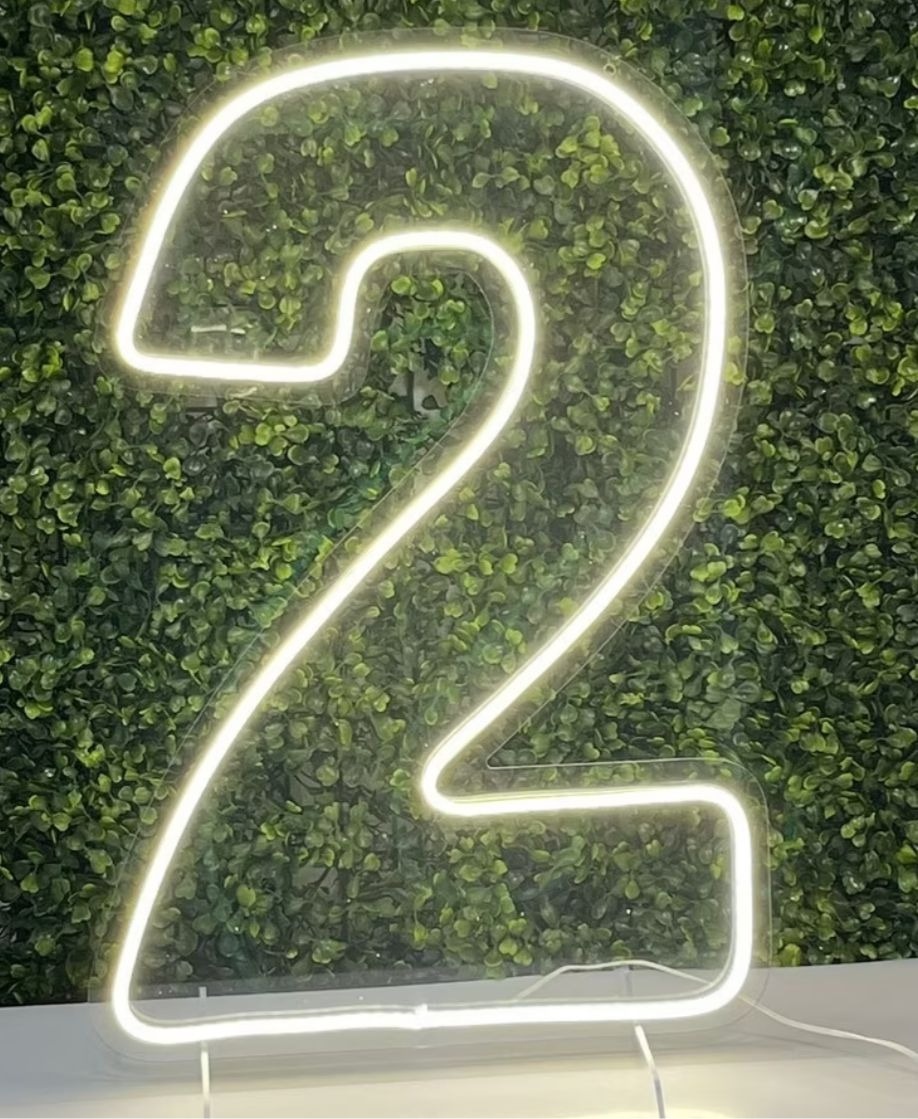 Placa de Led Número 2 - Pegue e monte Peixoto de Azevedo