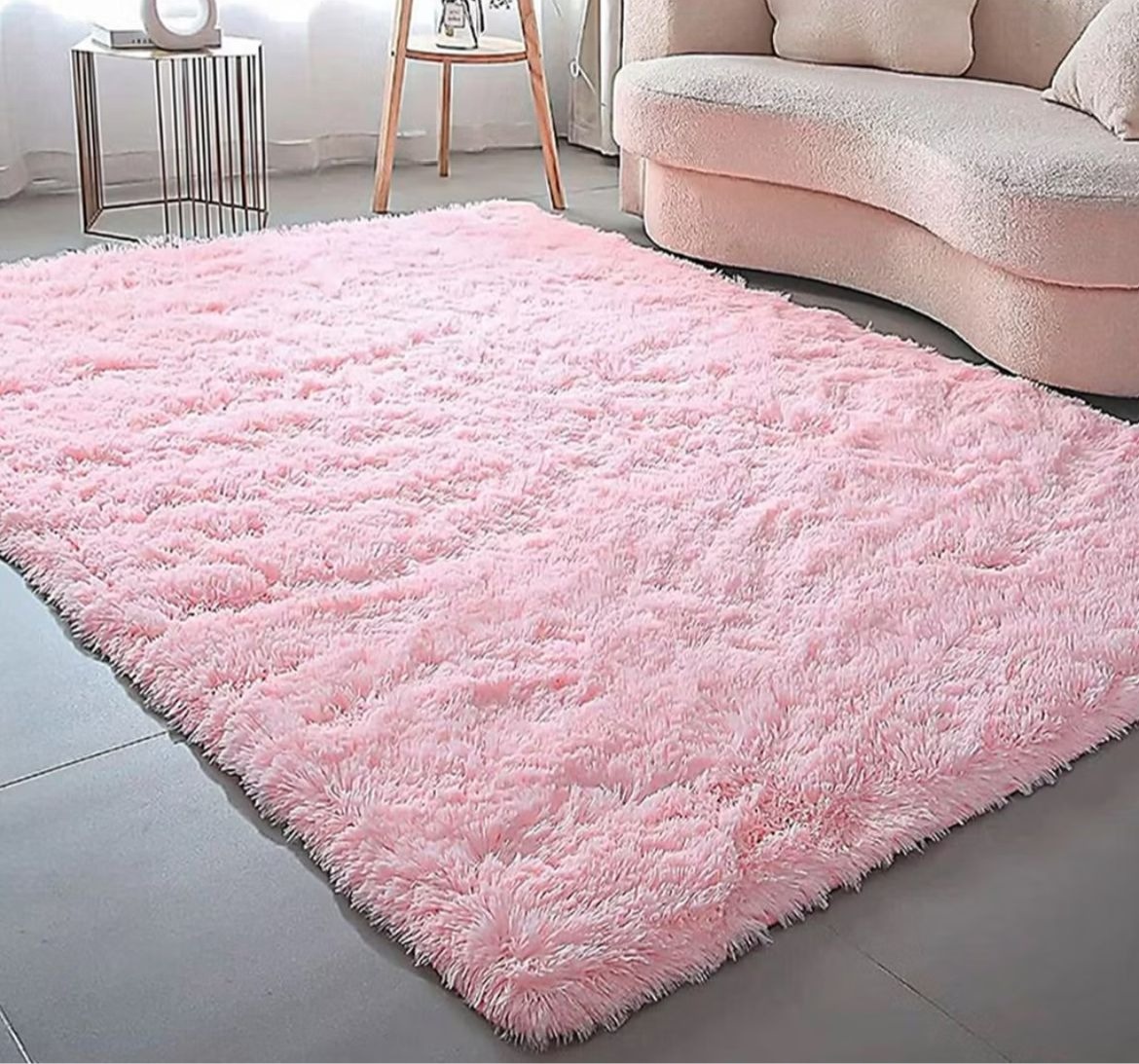 Tapete Felpudo de 2,00 X 1,5M (Pequeno) Na Cor Rosa Bebê  - Pegue e monte Peixoto de Azevedo