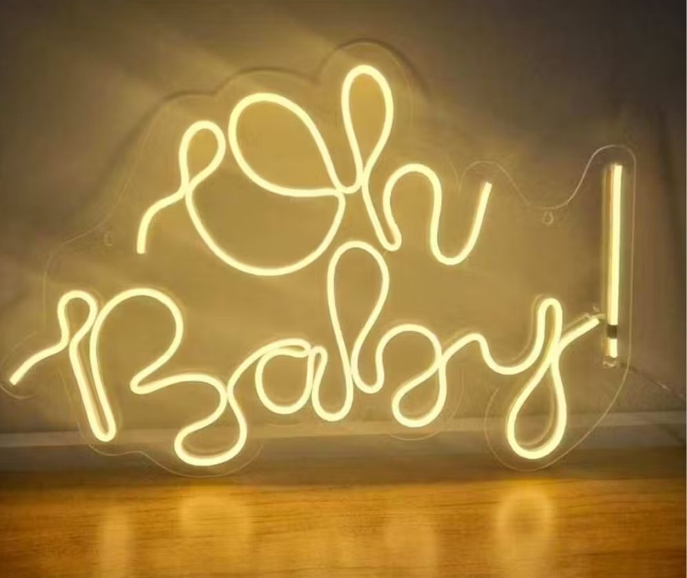 Placa de Led “Oh Baby”  - Pegue e monte Peixoto de Azevedo