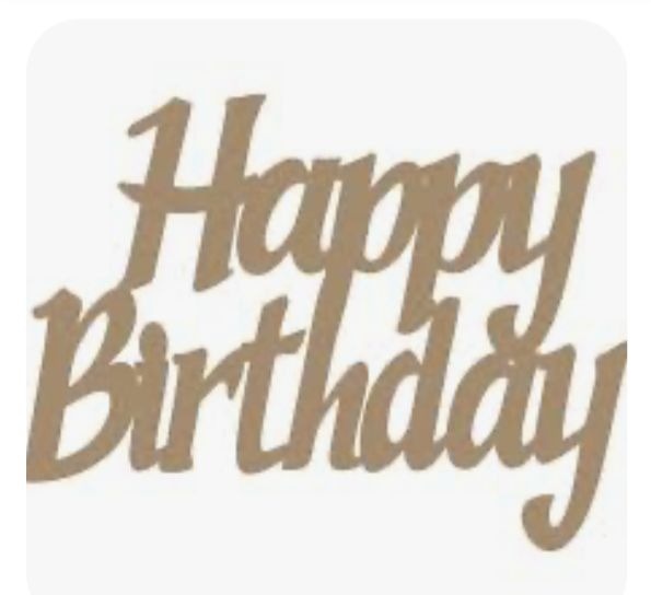 Placa Em Mdf Happy Birthay - Pegue e monte Peixoto de Azevedo