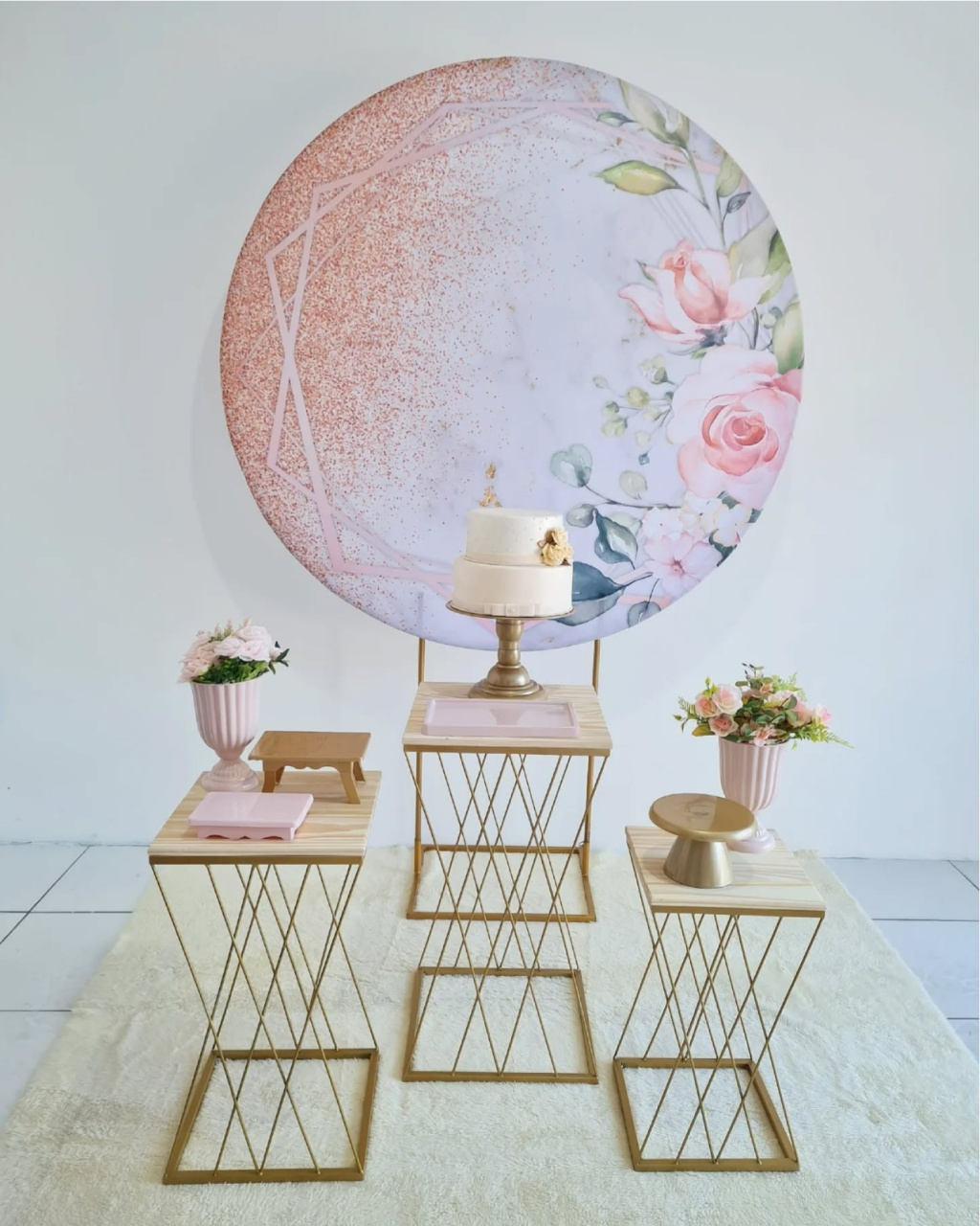 Floral Nude Luxo - Coloriradecoracoes