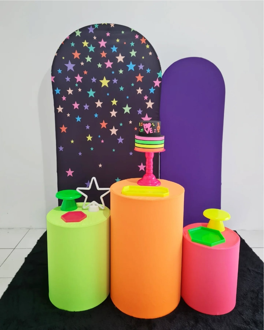 Neon Estrelas - Coloriradecoracoes